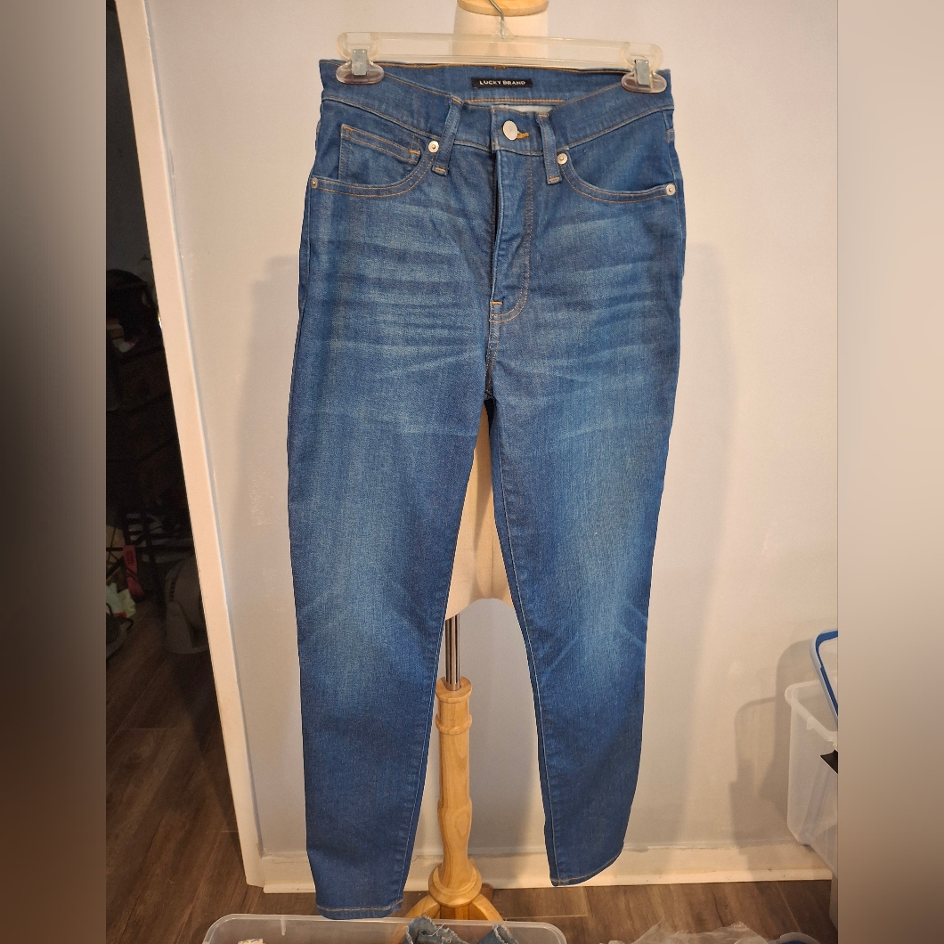 Lucky Brand Blue Denim High Rise Skinny Jeans Lucky Brand Blue Denim High Rise Skinny Jeans